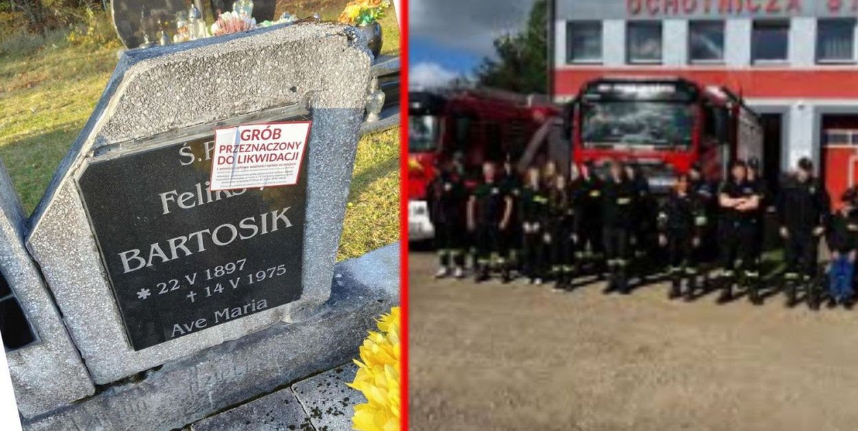 Czarna Dąbrówka: OSP ratuje grób swojego pierwszego prezesa