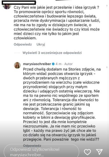 Schreiber uważa, że ceremonia otwarcia IO to było "jakieś przegięcie".