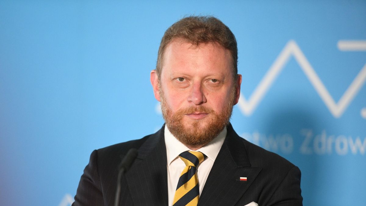 Na zdjęciu Łukasz Szumowski w trakcie konferencji prasowej w Ministerstwie Zdrowia