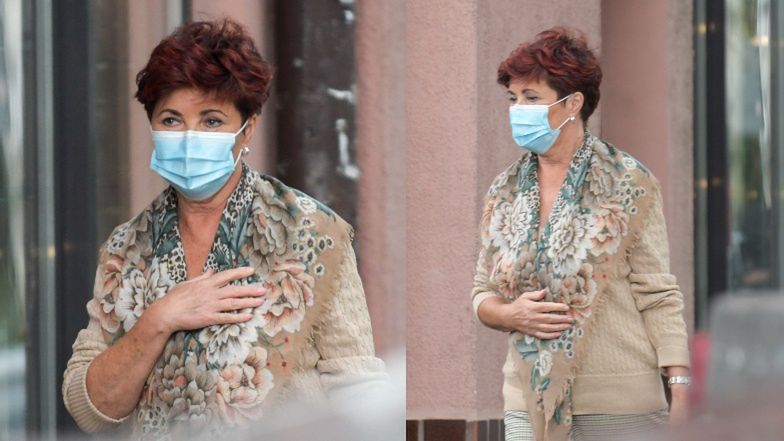 Nieustraszona Jolanta Kwaśniewska i jej torebka za 6 tysięcy wybiegają ze spożywczaka prosto w strugi deszczu (ZDJECIA)