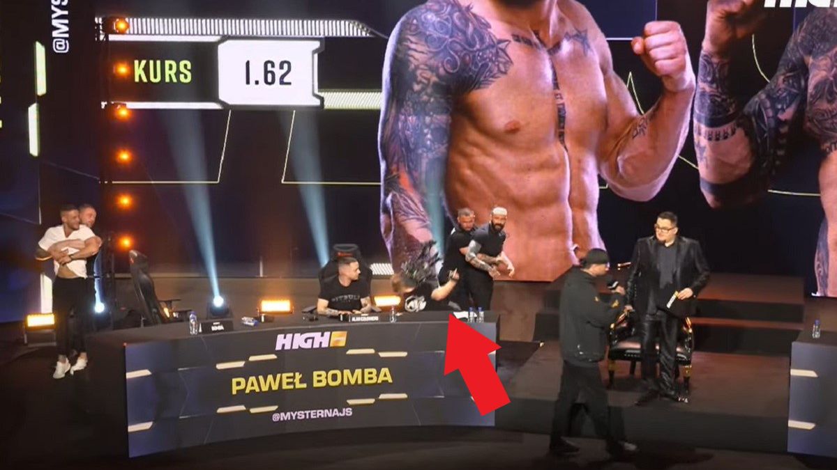 Kamerzysta ucierpiał podczas konferencji High League 3