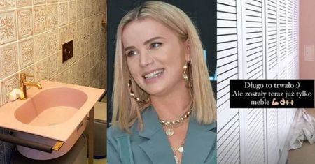 Maffashion z dumą prezentuje ZŁOTY KRAN w remontowanym mieszkaniu. "Jeszcze wszystko obklejone" (ZDJĘCIA)
