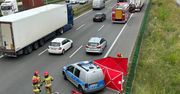 Tragedia na trasie S8 na Bemowie. Mężczyzna skoczył z wiaduktu pod ciężarówkę. Zginął na miejscu