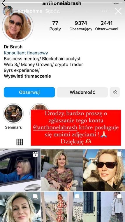 Małgorzata Ohme apelowała do fanów