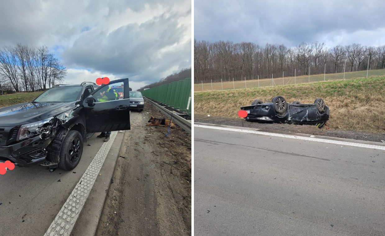 Karambol na A4. Autostrada była zablokowana