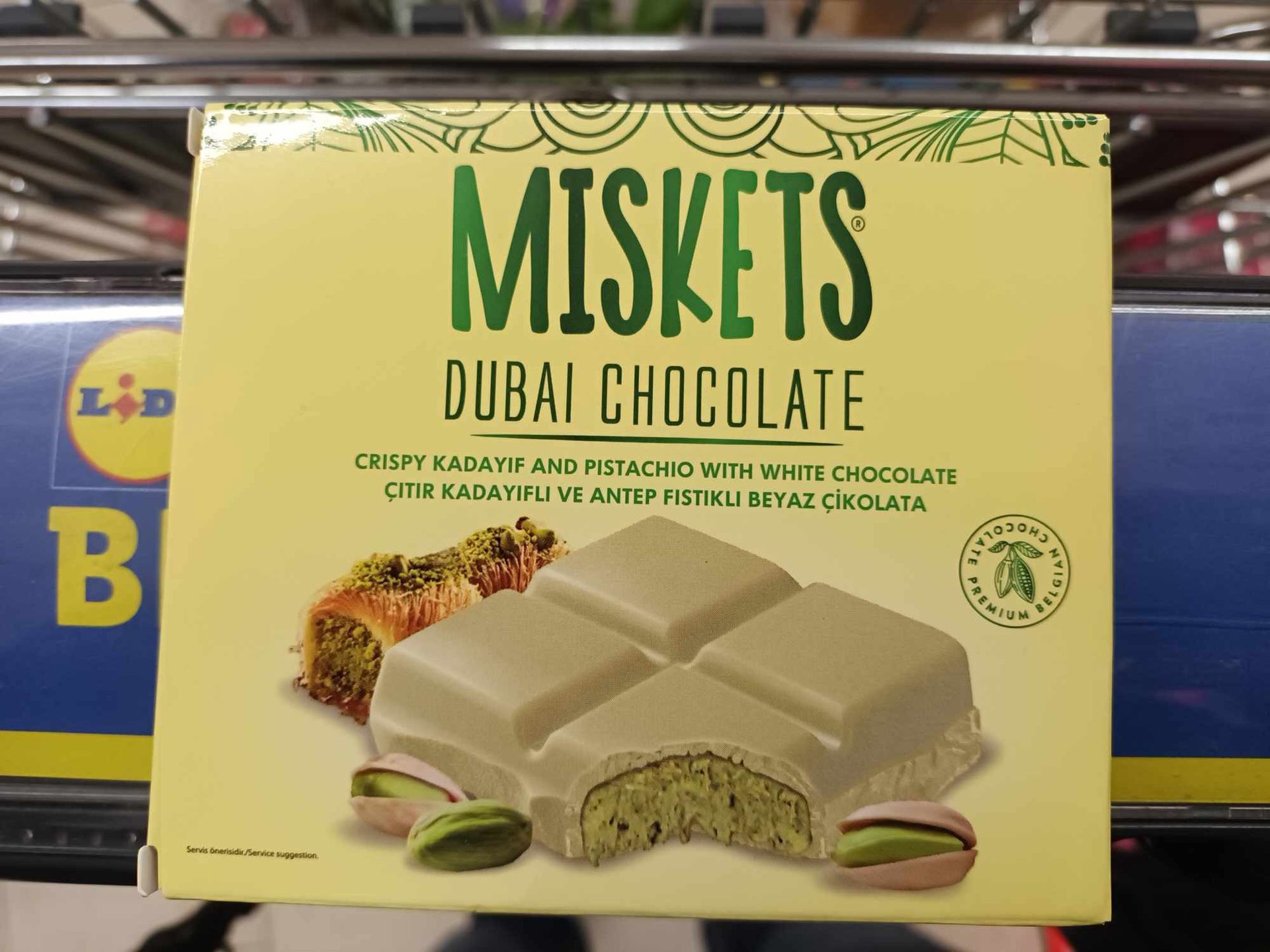 Dubajska czekolada tureckiej firmy Miskets