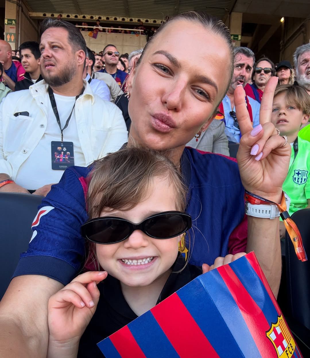 Anna Lewandowska kibicowała drużynie Roberta Lewandowskiego 