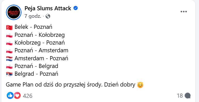 Peja przekazał fanom najbliższe plany