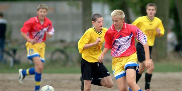 Robert Lewandowski jako nastolatek w barwach Varsovii