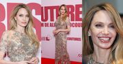 50-letnia Angelina Jolie wystrojona w "naked dress" walczy o uwagę na paryskiej premierze (ZDJĘCIA)