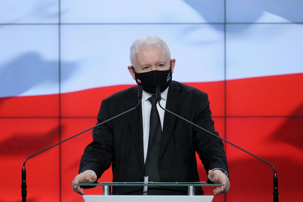 Prezes PiS Jarosław Kaczyński 