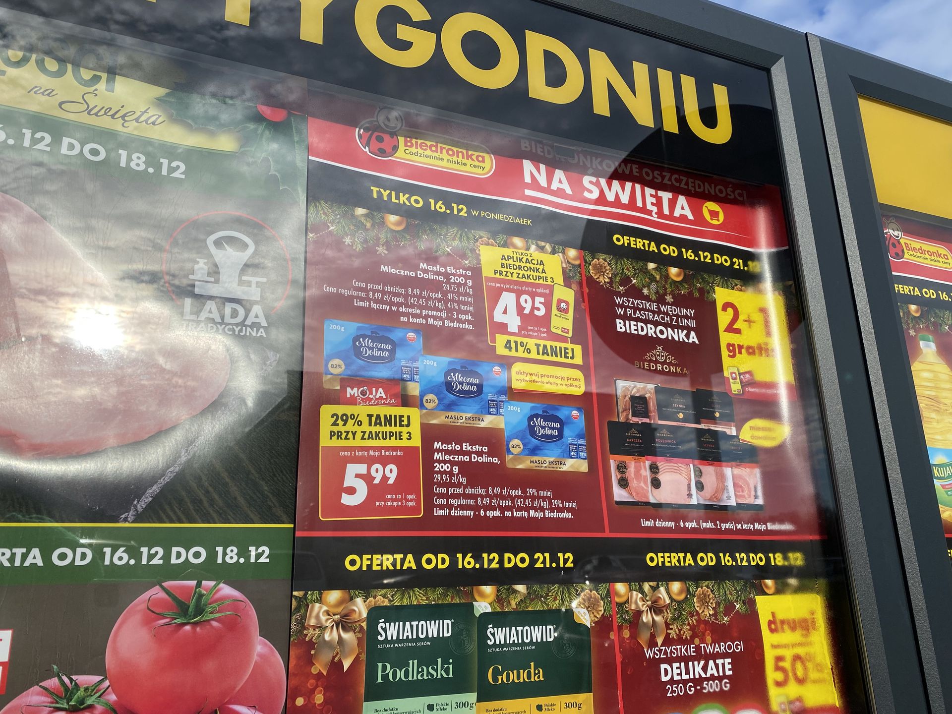 Ceny masła w Biedronce