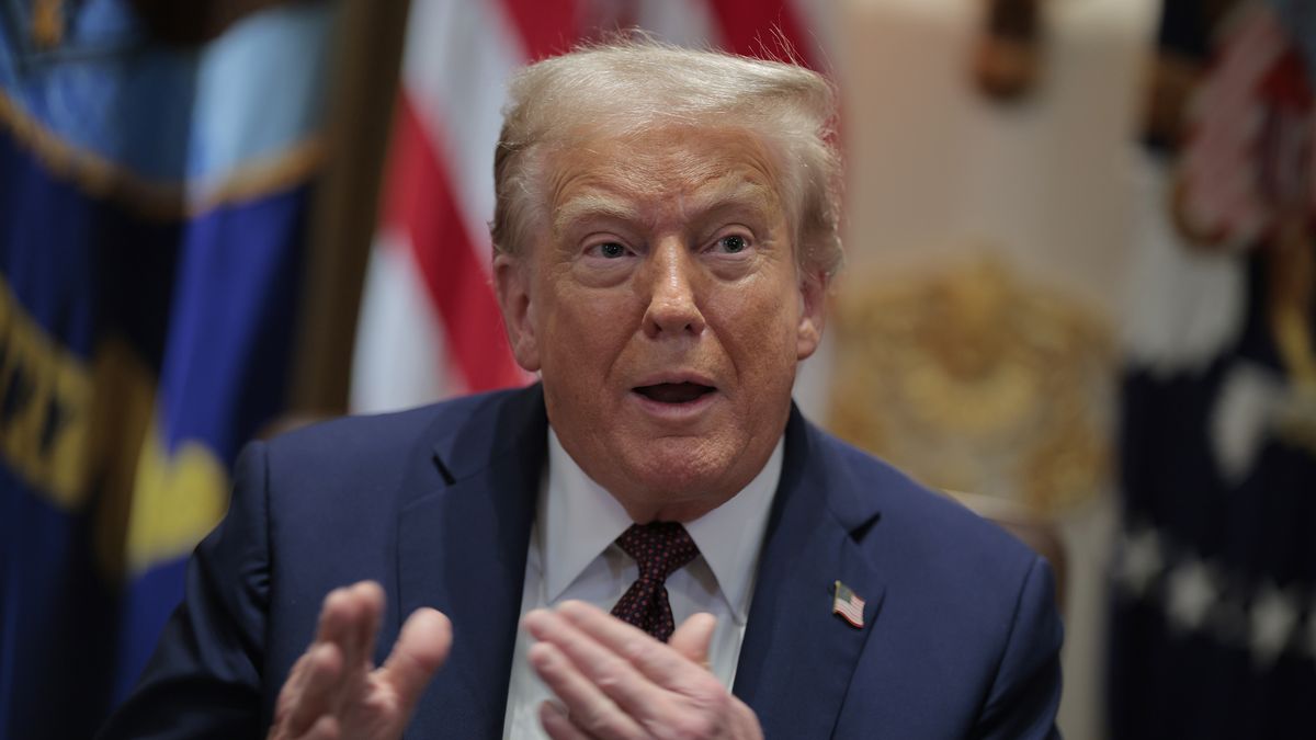 WASHINGTON, DC - AUGUST 26: U.S. President Donald Trump speaks during a cabinet meeting with members of his administration in the Cabinet Room of the White House on August 26, 2025 in Washington, DC. This is the seventh cabinet meeting of Trump's second term. (Photo by Chip Somodevilla/Getty Images)