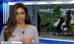 Połknęła muchę na antenie. Nagranie hitem internetu