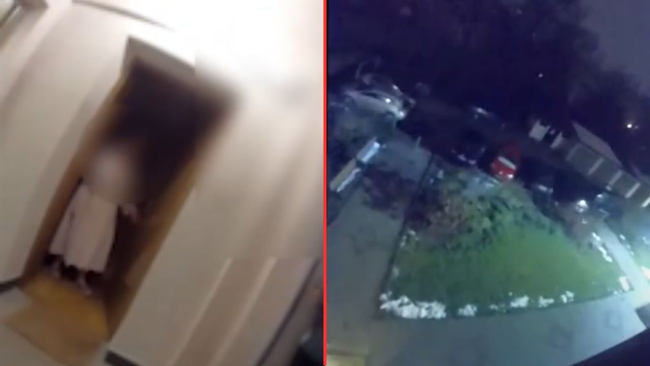 Wynieśli kobiety z płonącego budynku. Nagranie akcji ratunkowej z Krakowa