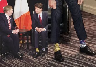 Justin Trudeau spotkał się z premierem Irlandii mając skarpetki z motywem z... "Gwiezdnych Wojen"!