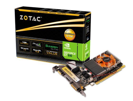 Zotac GeForce GT610 2 GB karta graficznalow profil opakowaniezdjęcie