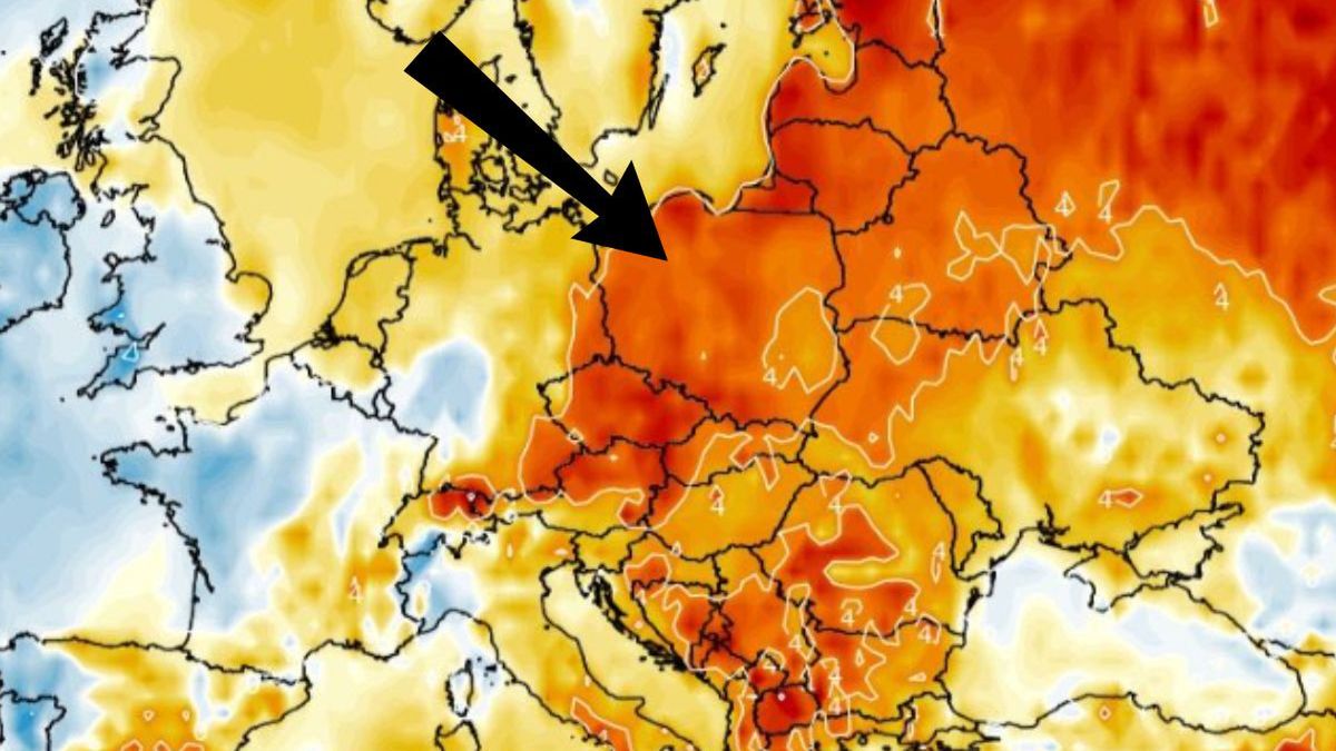Prognoza pogody dla Polski.