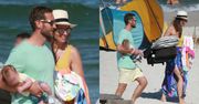 Anna Czartoryska relaksuje się na plaży w Juracie z mężem milionerem i czwartym dzieckiem (ZDJĘCIA)