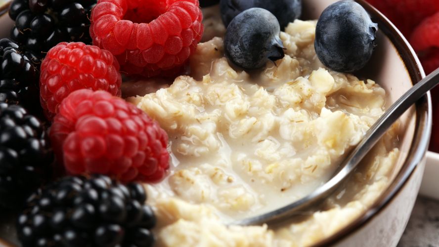 Owsianka jest świetna na śniadanie