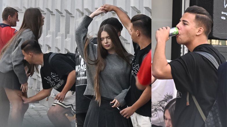 Allan Krupa z dziewczyną na mieście