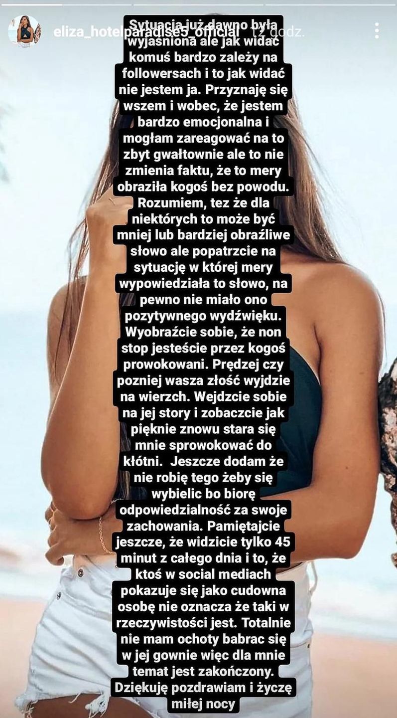 Eliza i Marika wymieniają się "uprzejmościami" 