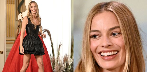 Margot Robbie eksponuje nogi do nieba w skórzanej mini. Promowanie "Wichrowych Wzgórz" trwa w najlepsze? (ZDJĘCIA)