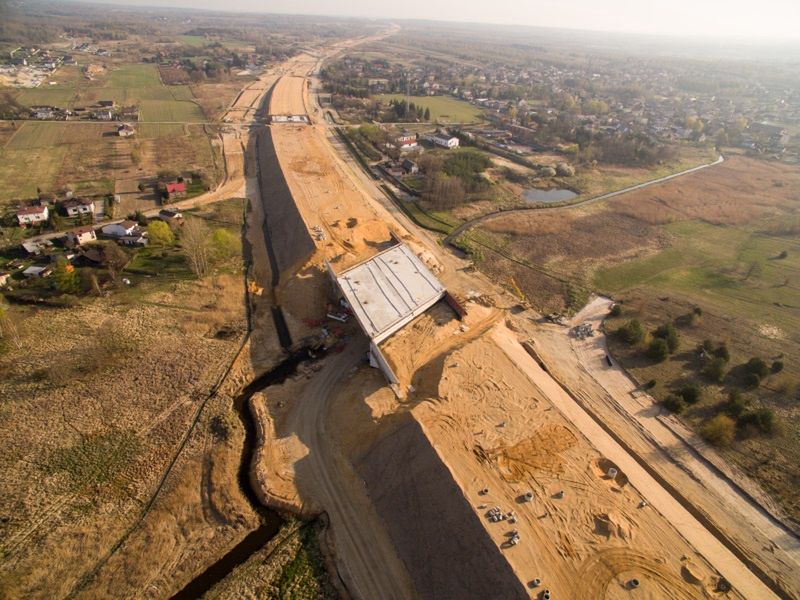 Budowa autostradowej (A1) obwodnicy Częstochowy, 435 km, kwiecień 2019 r.