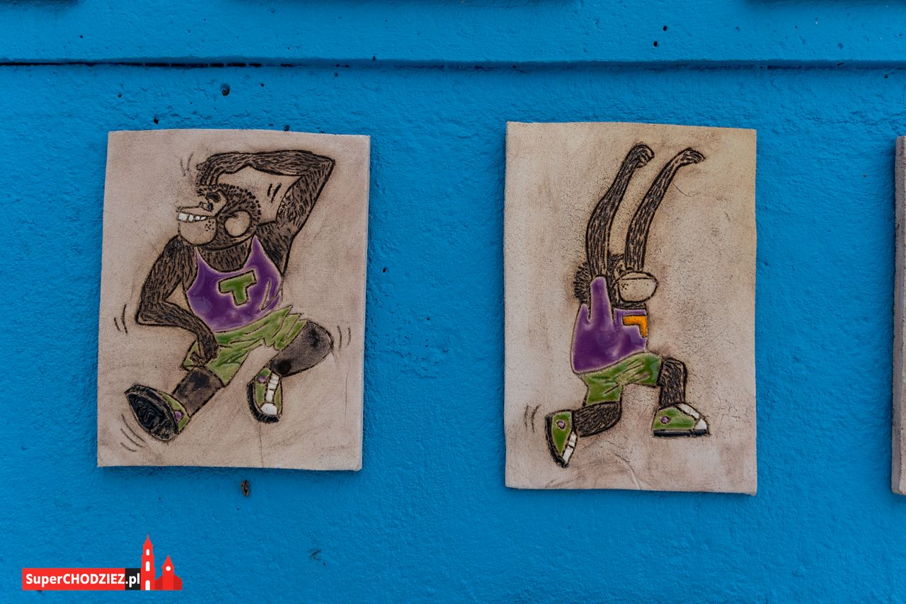 Chodzieskie murale, Chodzież, mural, ceramika, grafika