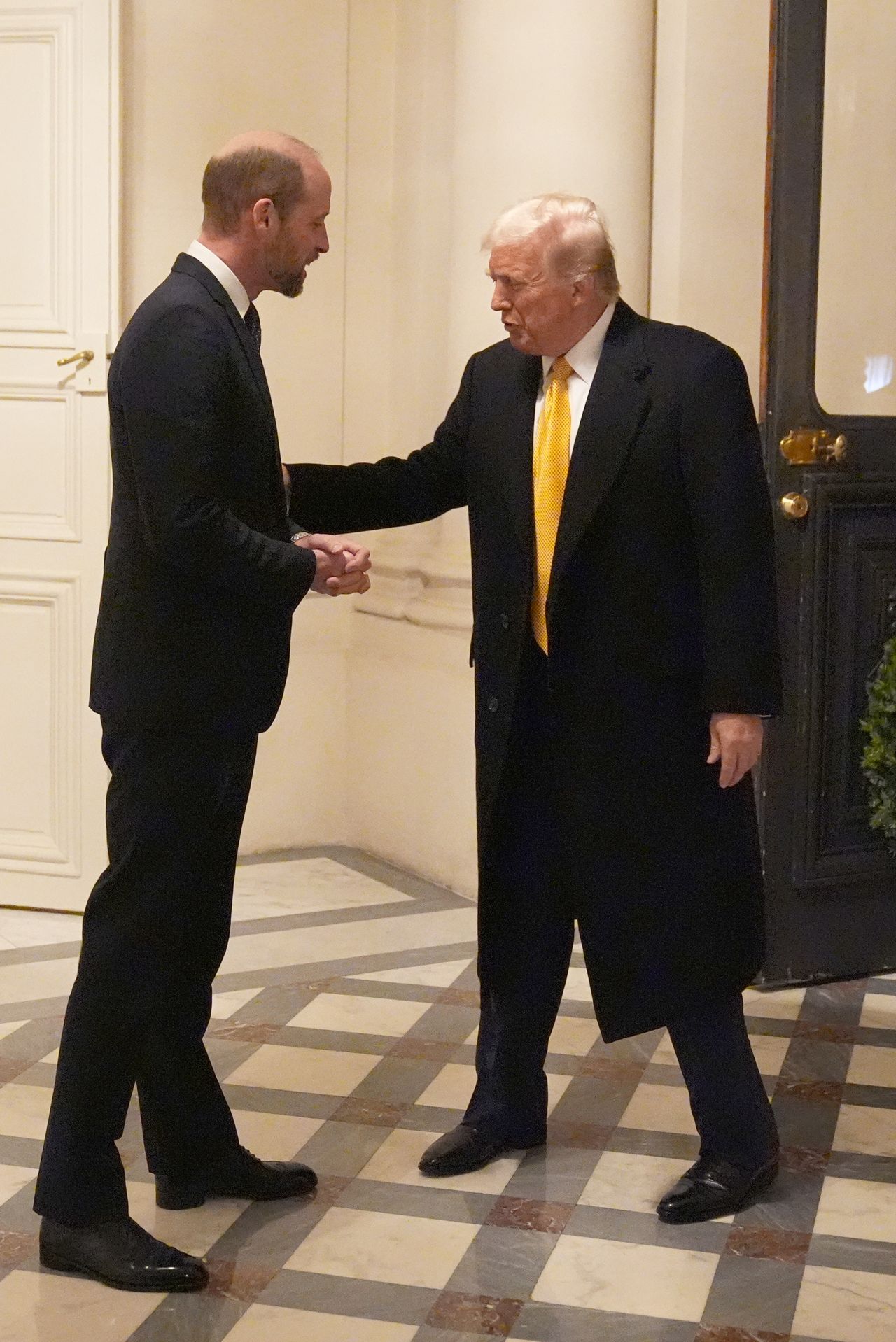 Donald Trump made a gaffe during a meeting with Prince William.