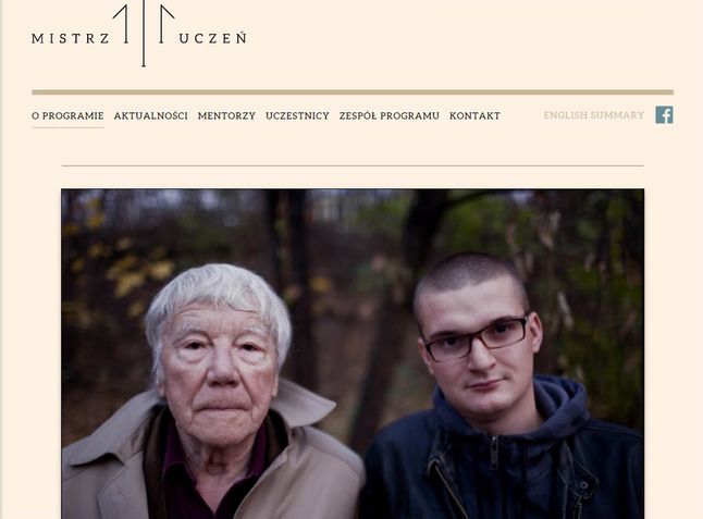 zrzut ekranu ze strony "1 na 1" Towarzystwa Inicjatyw Twórczych "ę".