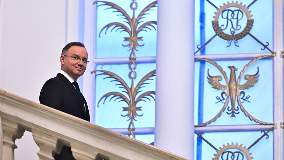Andrzej Duda
Warszawa, 08.01.2024. Prezydent RP Andrzej Duda przed spotkaniem z minister spraw zagranicznych Cesarstwa Japonii Yoko Kamikaw� w Pa�acu Prezydenckim w Warszawie, 8 bm. (sko) PAP/Radek Pietruszka
Radek Pietruszka
dyplomacja, mina, minister, Pa�ac Prezydencki, polityk, polityka, prezydent RP, schody, spotkanie, wizyta