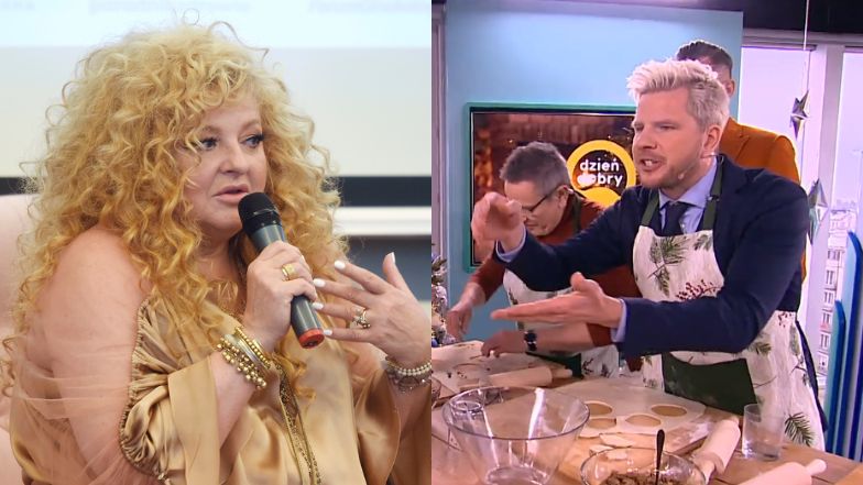 Magda Gessler i Filip Chajzer spierają się o pierogi w "Dzień Dobry TVN"