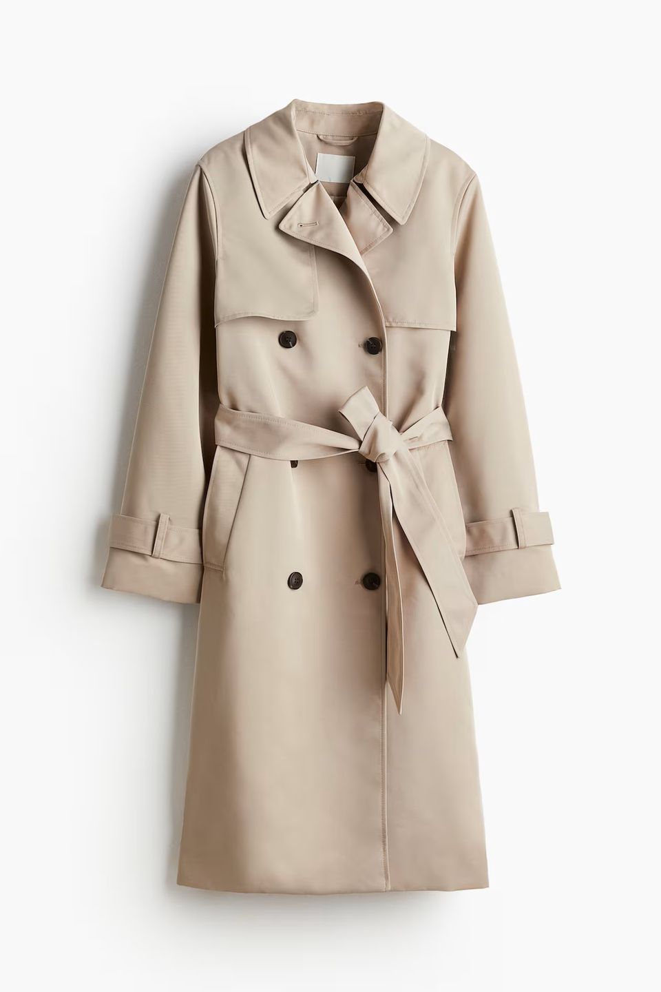 Beżowy trencz H&M