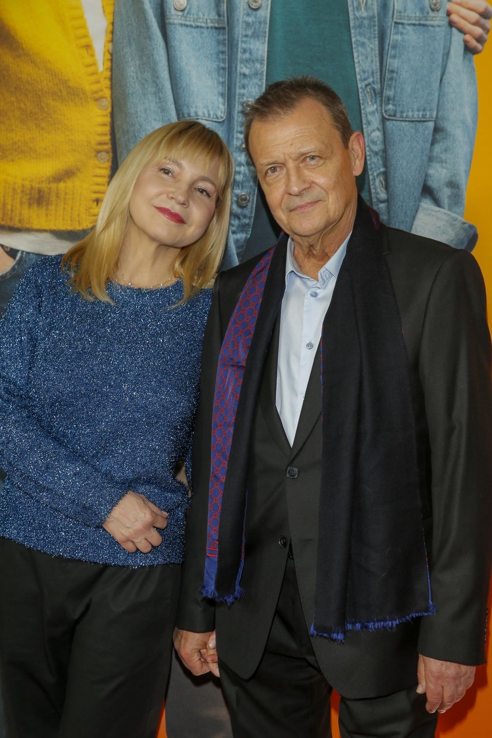 Jan Frycz z żoną 