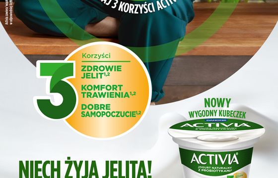 Activia zachęca do dbania o zdrowie jelit