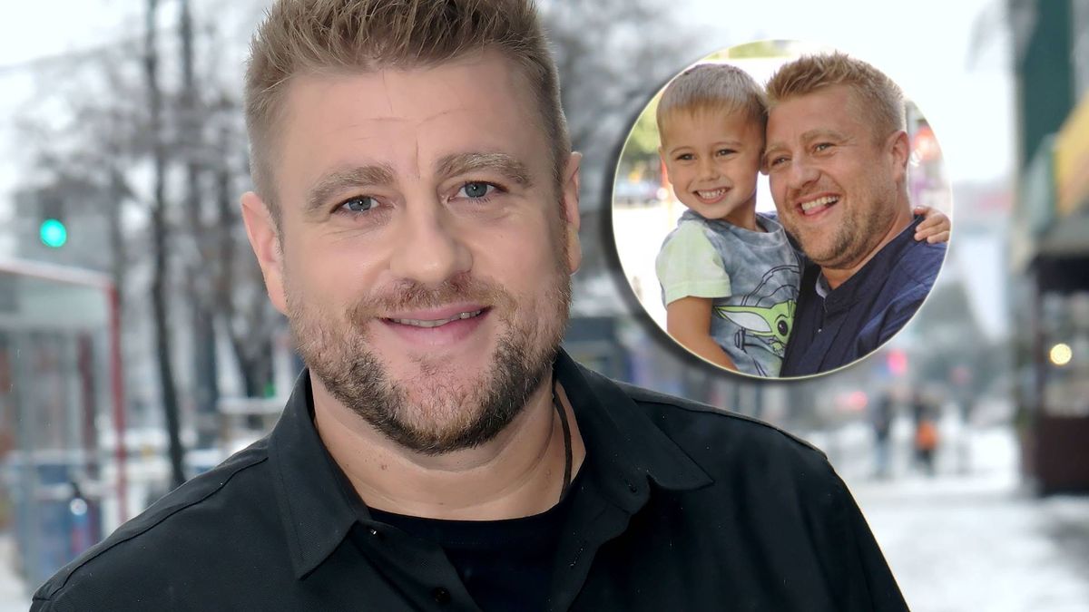 Tomasz Jakubiak z synem