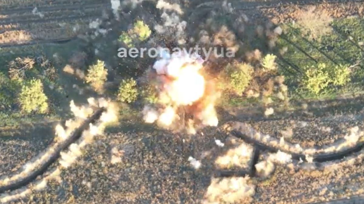 Ukraińcy z wielką wprawą zniszczyli kolejny rosyjski czołg na froncie