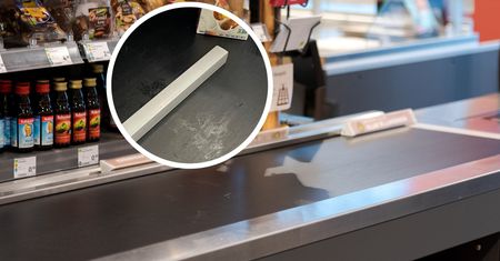 Połóż na taśmie w tej pozycji. Klient pokazał sprytny sposób