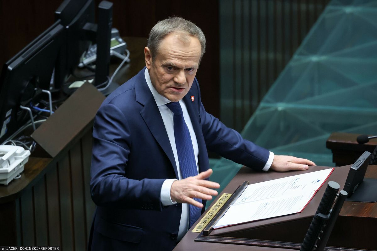 Lider rządzącej koalicji, premier Donald Tusk