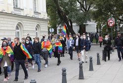 Warszawa. Protest studentów. "Andrzej Duda ma krew na rękach"