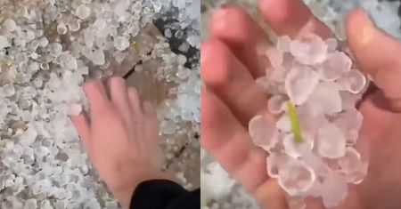 Taki widok na Podhalu. Wziął do ręki i pokazał, co spadło