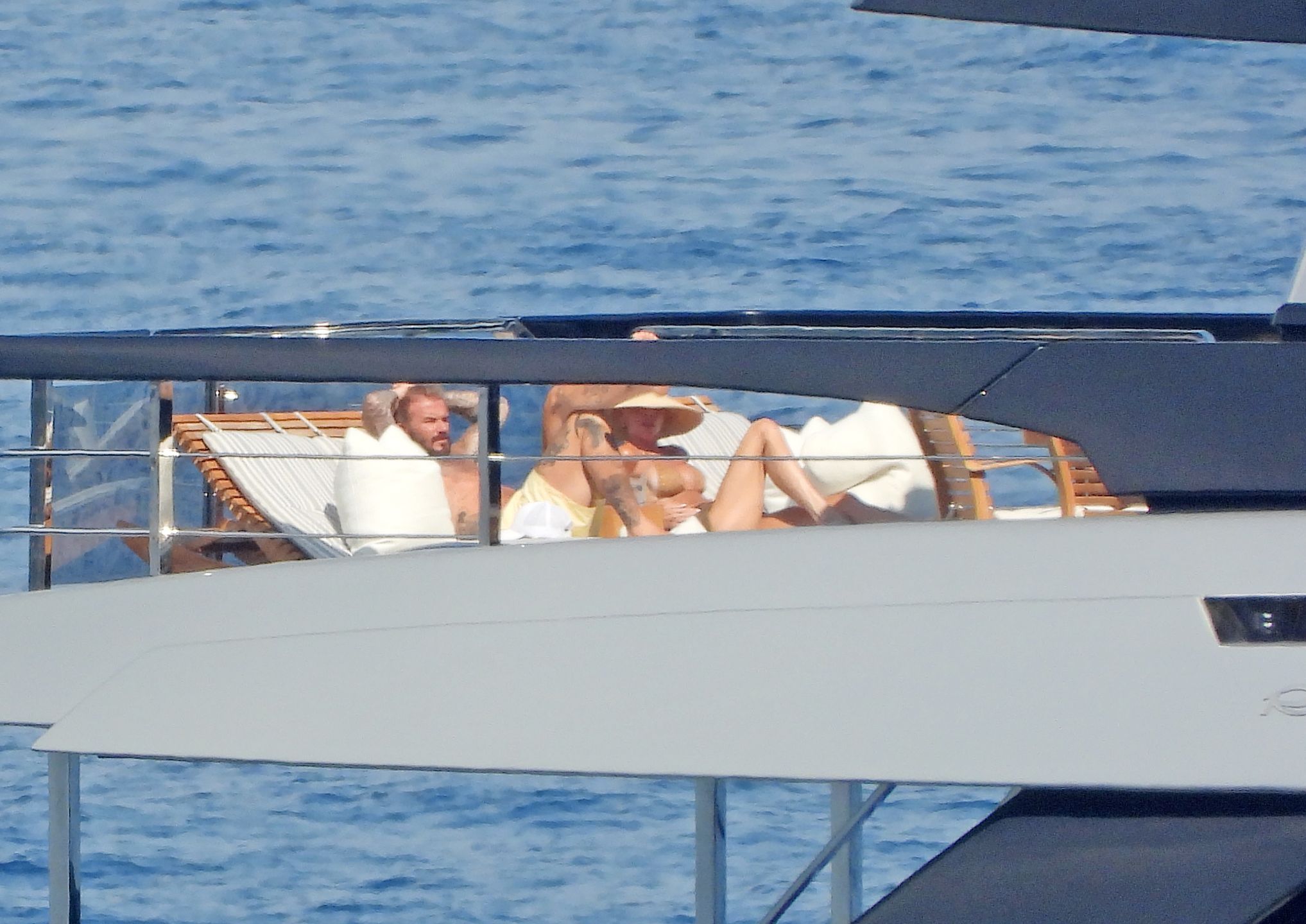 Victoria Beckham z Davidem na jachcie 