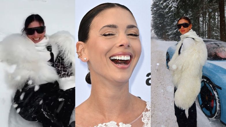 Klaudia Halejcio tapla się w śniegu