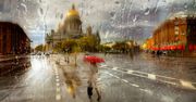 Miasto w deszczu, jak na impresjonistycznych obrazach