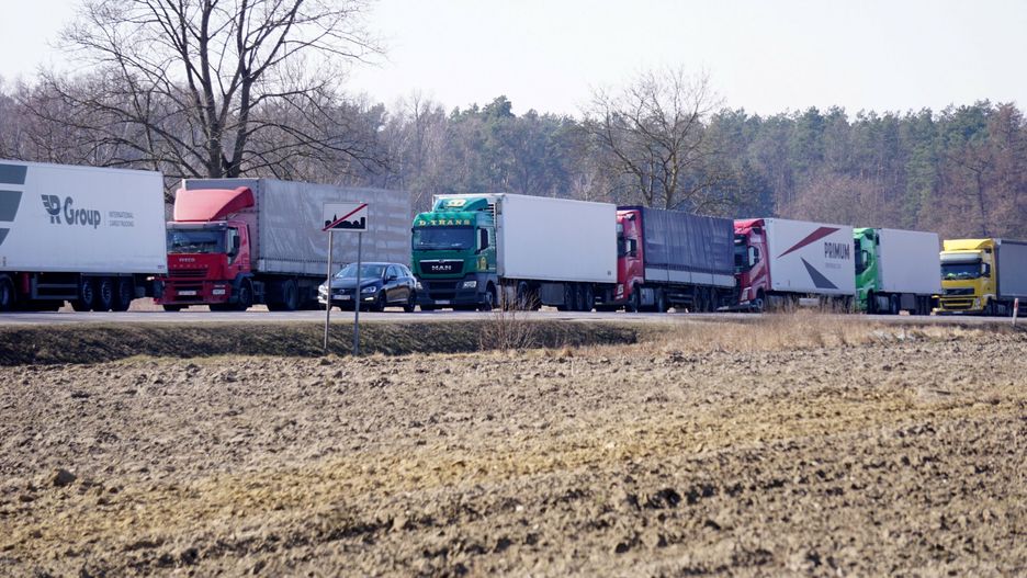 TIR-y na granicy polsko-białoruskiej w Kukurykach