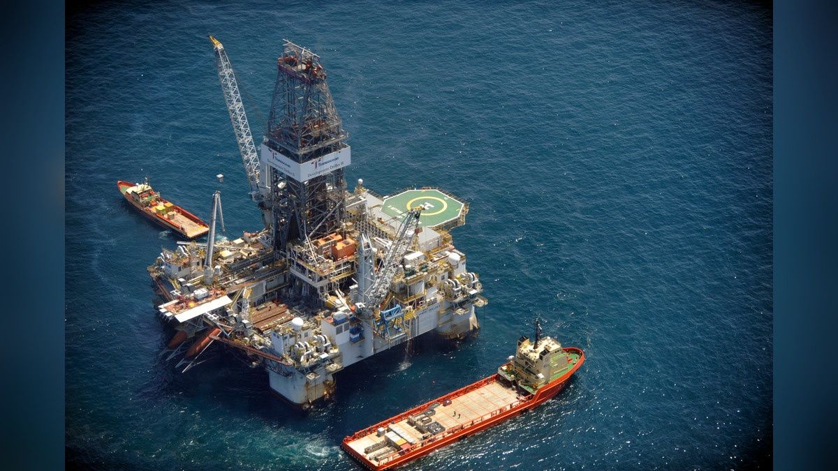 Platforma Development Driller II w Zatoce Meksykańskiej, 2010. Zdjęcie poglądowe.