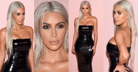 Kim w lateksie i nowej fryzurze lansuje się na tygodniu mody (ZDJĘCIA)