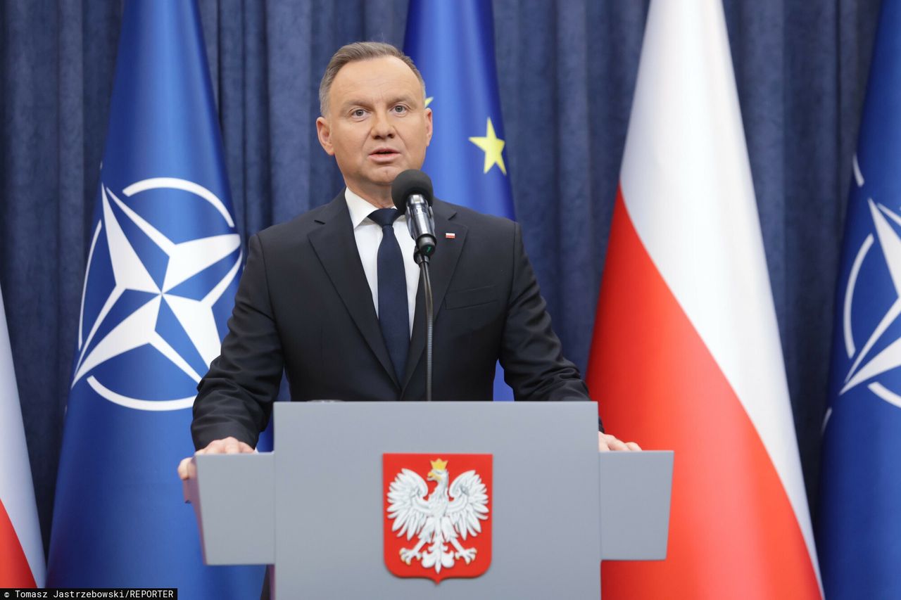 Andrzej Duda po spotkaniu z Szymonem Hołownią