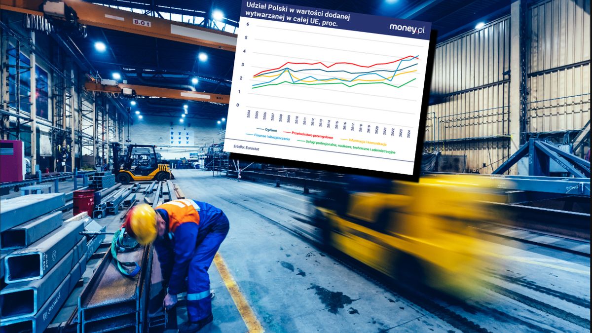 Polski przemysł jest coraz mniej pracochłonny, ale nie widać, ab